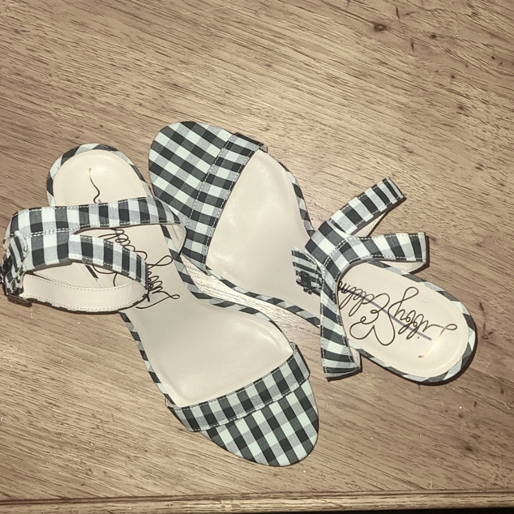 Libby Edelman Checkered Platform Heels - image 2